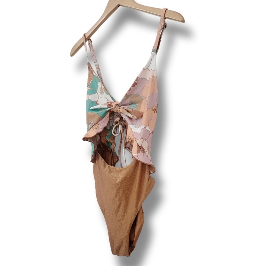 Power To The Flower Extra Small Floral One-Piece Swimsuit